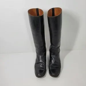Vtg Manfield & Sons Ltd Black Leather Tall Equestrian Riding Boot Men 6.5 W 8.5B Manfield and Sons | Shoes | Vtg Manfield Sons Ltd Black  main image 2